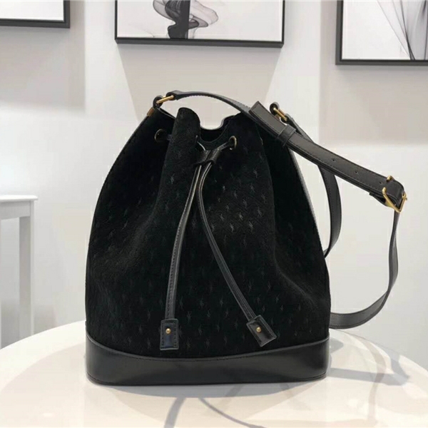 568606 YSL Monogram All Over ��Ƥ ʥ�_�m��� YSLˮͰ�� ��ɫ