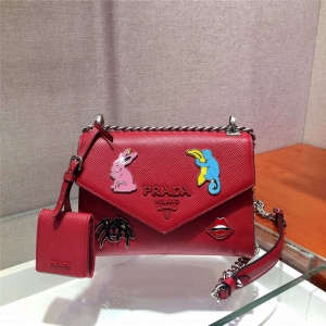 1BD127 PradaŮ�� Monochrome Logo�μ�� �m�������N�� Prada朗l�� �tɫ