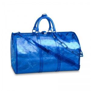 M53272 LV KEEPALL 50 ���д�����玧��͸��Monogramӡ��PVC���д� �{ɫ