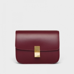 ِ��Celine boxŮ�� ِ�ն����� CLASSIC��̖����СţƤ�ִ� �Ƽtɫ