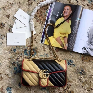 443497 Gucci�ִ� GG Marmont б�y�W�pƤ�� С̖ Gucci�米�� �����