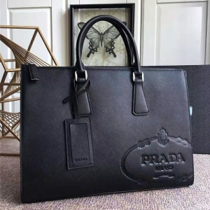 2VE030N Prada�а� ʮ�ּyţƤ Prada���İ� �����_��ʿ����� ��ɫ