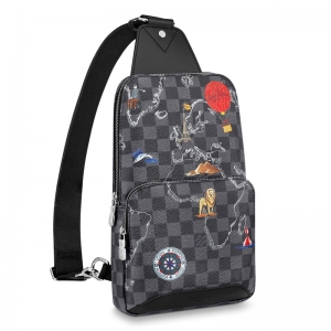 N40237 LV AVENUE �μ�� Damier Graphite�ڸ��а� LV���