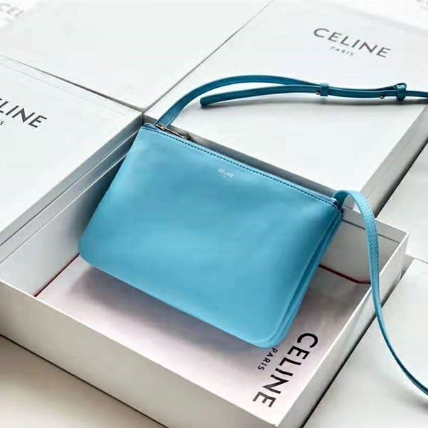 187603 CelineŮ�� Trio С̖(h��o) �⻬С��Ƥ Celine�米�� ʯ�{(l��n)ɫ