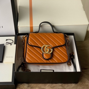 583571 Gucci GG Marmont ϵ����������� б�y�W�pƤ��Ů�� �u�tɫ