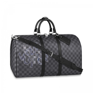 N40262 LV Keepall 50 ���д� Damier Graphite �������д� ��ɫӡ��