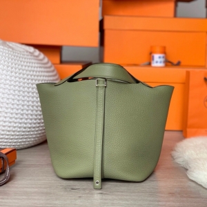 Hermes���R�˲˻@�� Hermes picotin18 ���R��ˮͰ�� TCƤ ��β�ݾG