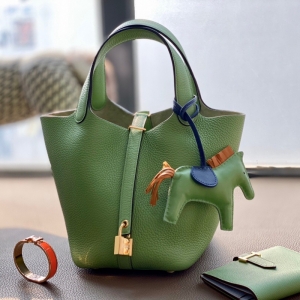 Hermes���R�˲˻@�� Hermes picotin18 ���R��ˮͰ�� TCƤ ţ�͹��G