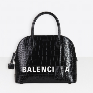 5506451 BalenciagaŮ�� Ville��ɫ�{�~�y����Ƥ��С̖Top Handle�ִ�