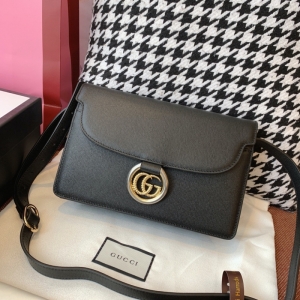 596478 Gucci 2019�ﶬ�z����̖ţƤ��米�� ���Y�μ�б��� ��ɫ