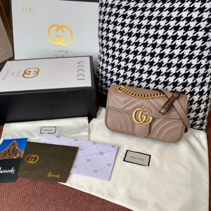 446744 Gucci���YŮ�� GG Marmont �W�p�����ִ� ��ɫ