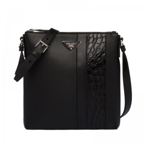 2VH089 Prada�����_(d��) Saffiano б��� �{�~�y�߅�]��� ��ɫ