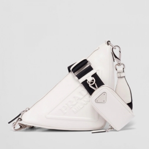 1BH190 �����_(d��)Prada Triangle Ƥ�����ǰ� PradaŮ�� ��ɫ