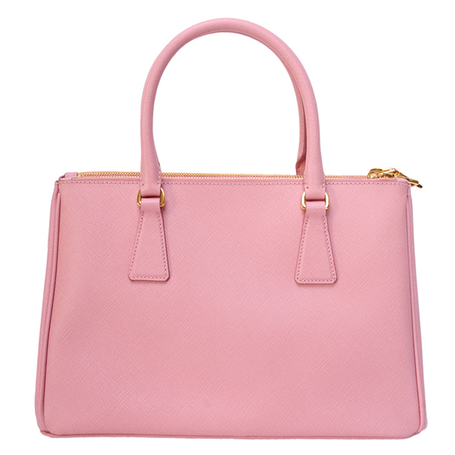 BN1801 Prada女包 碟中諜4 殺手包 Prada十字紋 女包 lux牛皮小號殺手包 粉色