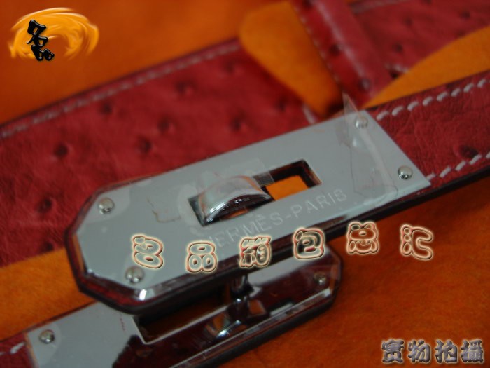 Hermes 手提包 Hermes女包 Hermes Birkin 鉑金包 Hermes 鴕鳥紋 30cm