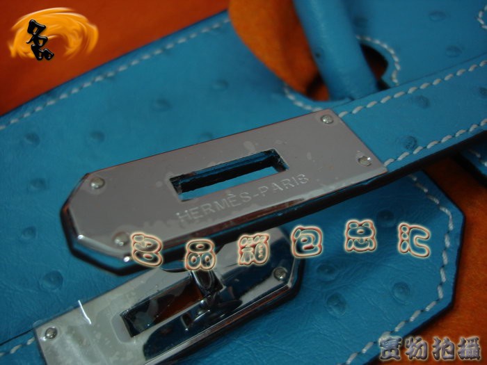 Hermes 手提包 女包 Hermes Birkin 鉑金包 Hermes 30 Birkin 湖水藍銀扣