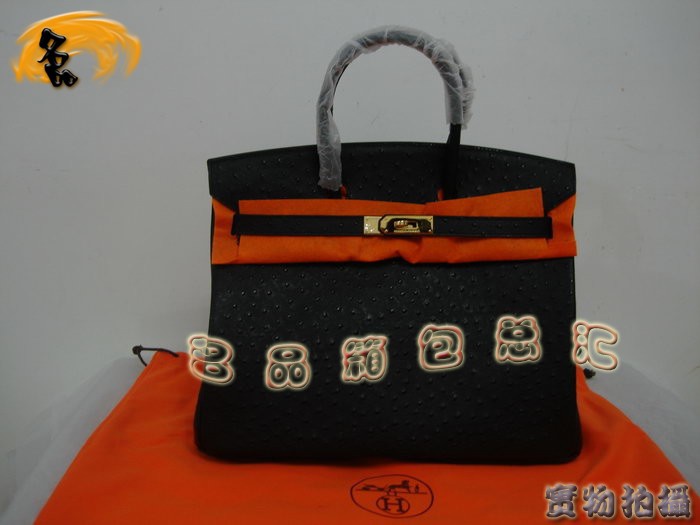 Hermes 鴕鳥紋 手提包 Hermes女包 Hermes Birkin 鉑金包 Hermes 35 Birkin