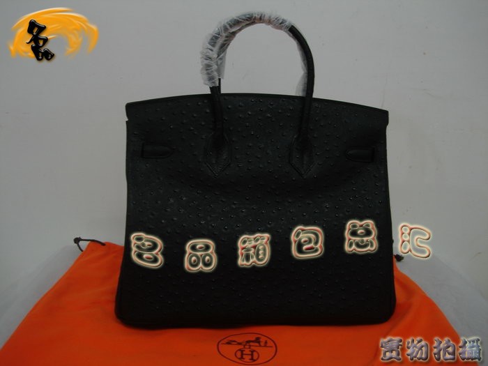 Hermes 鴕鳥紋 手提包 Hermes女包 Hermes Birkin 鉑金包 Hermes 35 Birkin