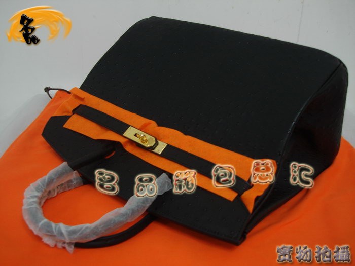 Hermes 鴕鳥紋 手提包 Hermes女包 Hermes Birkin 鉑金包 Hermes 35 Birkin