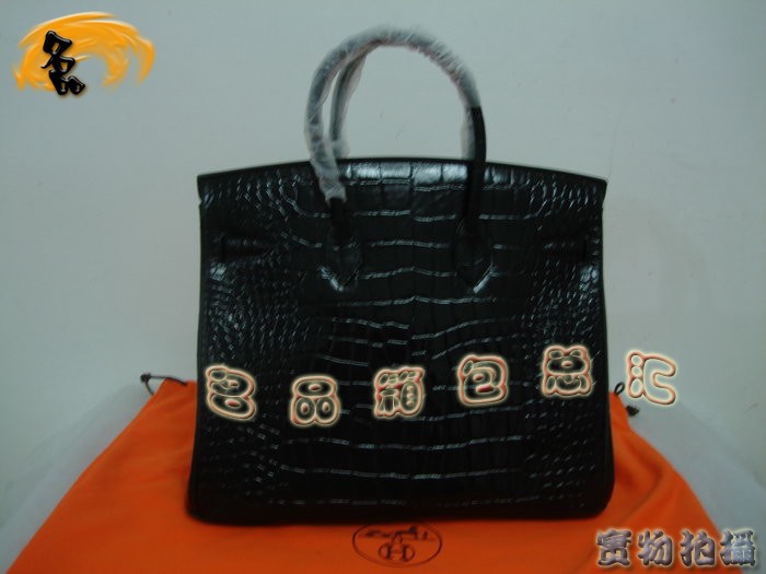 Hermes 手提包 Hermes 鱷魚紋 時尚女包 Hermes Birkin 鉑金包 Hermes 35 Birkin