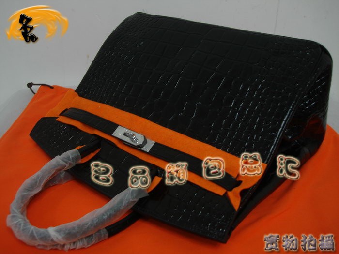 Hermes 手提包 Hermes 鱷魚紋 時尚女包 Hermes Birkin 鉑金包 Hermes 35 Birkin