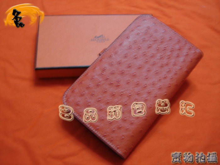 Hermes錢包 女包 Hermes零錢包 Hermes鴕鳥紋 Hermes包包