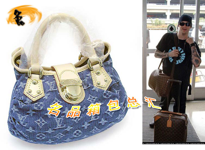 M95020 LV牛仔包 LV經(jīng)典老花 LV女包 LV手提包 LV包包