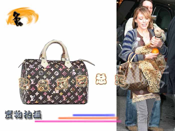 M95832 LV經典老花 LV黑水彩 LV新款 時尚 LV女包 LV手提包