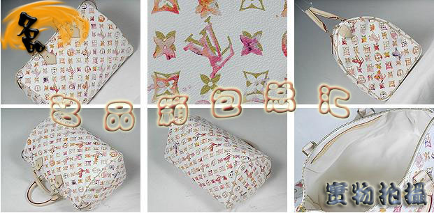 M95752 LV最新款 村上隆 LV水彩 LV枕頭包 LV女款 LV手提包