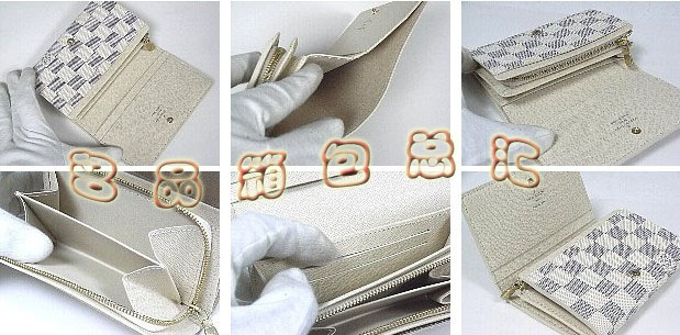 N61744 LV經典款 LV白色棋盤格 LV女包 LV錢包 LV短款錢包