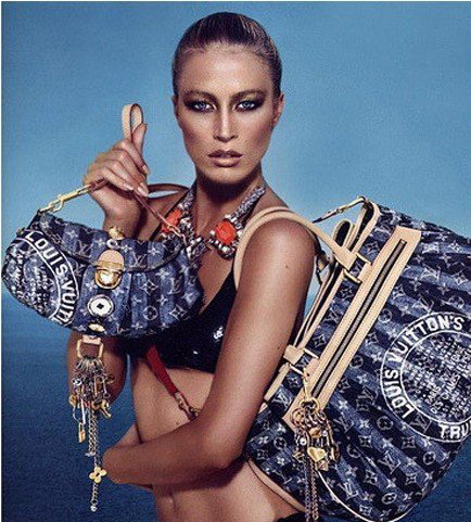 M95336 LV手提包 LV經典老花 LV女包 LV牛仔包 LV斜挎包