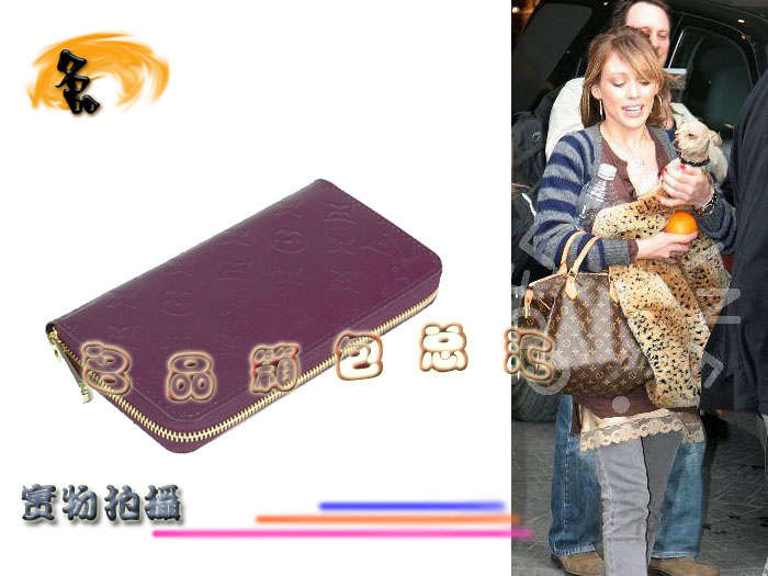 M93575 LV錢包 LV經典老花 LV漆皮包 LV壓花 LV女包