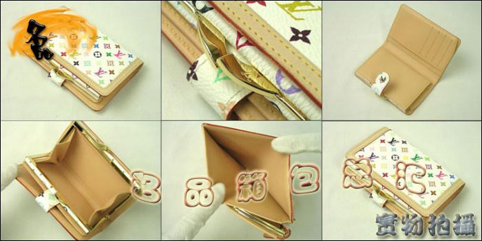 M92987 LV女士錢包 LV33彩 LV村上隆設計 LV女包 LV錢包