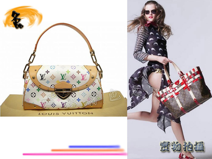 M40203 LV村上隆設計 LV三三彩 LV33彩 LV女包 LV手提包