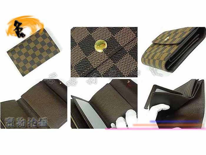 N63067 Louis Vuitton LV錢包 LV經典棋盤格 LV男包 LV長款錢包