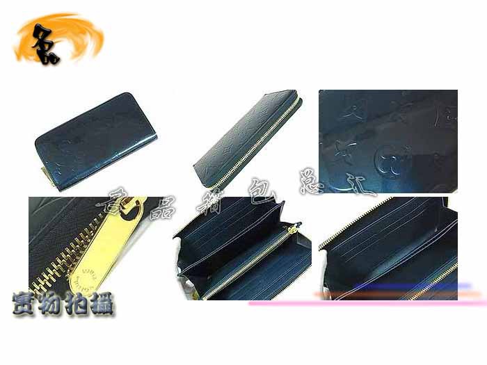 M93722 LV錢包 LV壓花錢包 LV漆皮系列 LV女包 LV零錢包 藍色