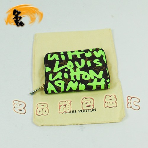 M93709 LV零錢包 LV錢包 世紀奢華 LV涂鴉系列 LV女包 綠色
