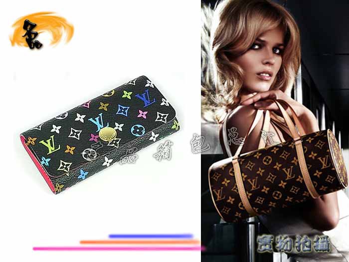 M93732 LV鑰匙包 LV三三彩 LV33彩 LV村上隆設(shè)計(jì) LV黑彩