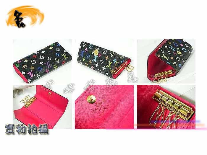 M93732 LV鑰匙包 LV三三彩 LV33彩 LV村上隆設(shè)計(jì) LV黑彩