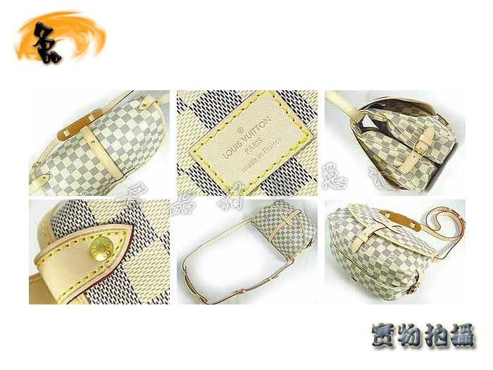 N48202 LV斜挎包 LV經(jīng)典白色棋盤格 LV帆布包 LV女包