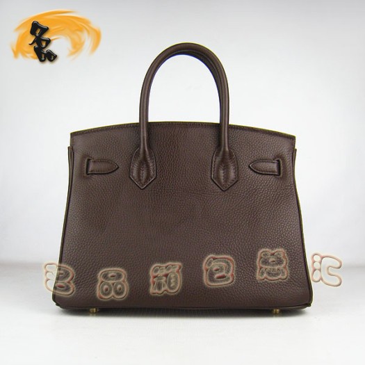 6088 Hermes經典款 Hermes女士 荔枝紋 手提包 Hermes Birkin 鉑金包 30Birkin