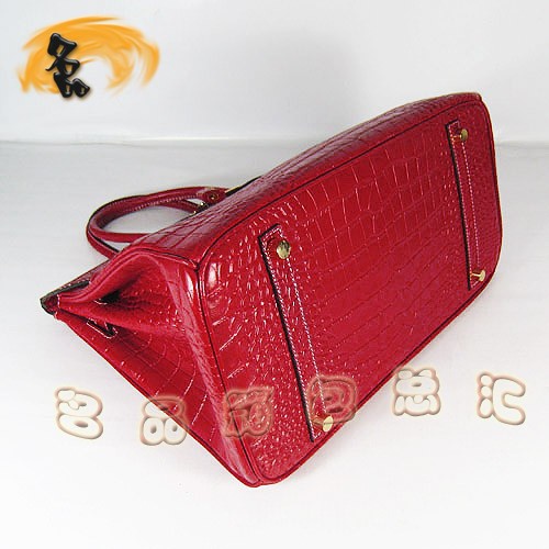 6089 Hermes最新款 時尚女士 手提包 Hermes Birkin 鉑金包 鱷魚紋 35 Birkin