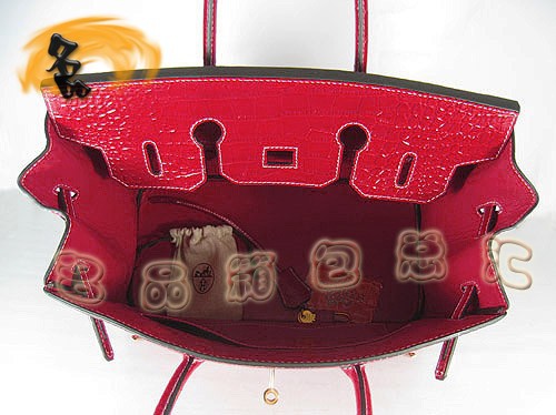 6089 Hermes最新款 時尚女士 手提包 Hermes Birkin 鉑金包 鱷魚紋 35 Birkin