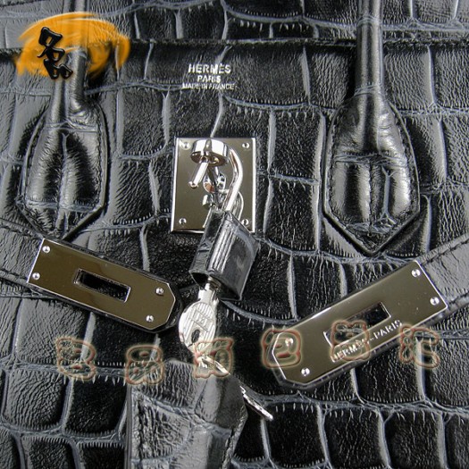 6089 Hermes明星最愛款 時尚女士 鱷魚紋 手提包 Hermes Birkin 鉑金包 35 Birkin