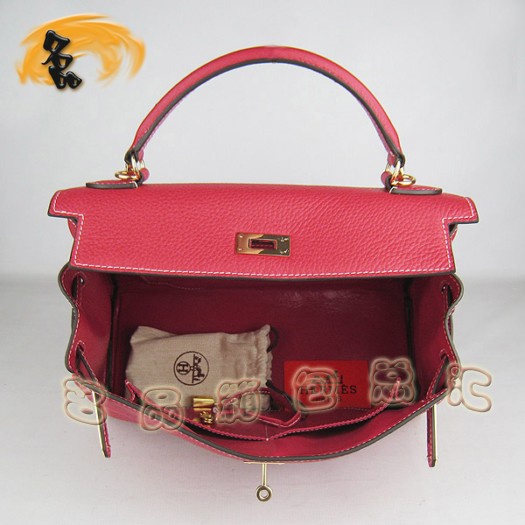 6108 Hermes Kelly �P��� 32cm ���R�˺�ɫ��֦�yŮ�� ����� б��� ���