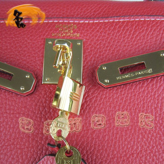 6108 Hermes Kelly �P��� 32cm ���R�˺�ɫ��֦�yŮ�� ����� б��� ���