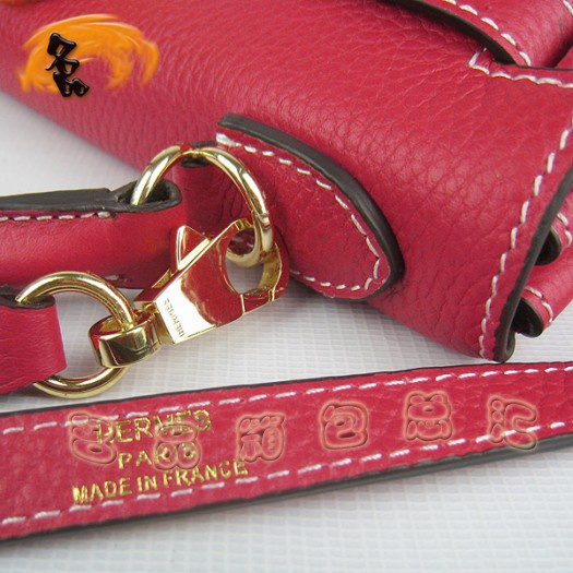 6108 Hermes Kelly �P��� 32cm ���R�˺�ɫ��֦�yŮ�� ����� б��� ���