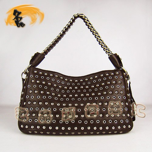 1818 Prada/普拉達(dá) 時(shí)尚流行女包 流行柳釘女士單肩包 Prada手提包 Prada女包