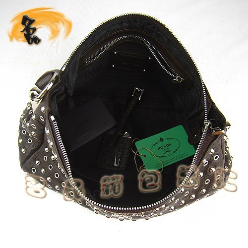 1818 Prada/普拉達(dá) 時(shí)尚流行女包 流行柳釘女士單肩包 Prada手提包 Prada女包