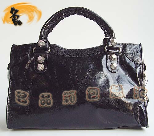 084332A 巴黎世家新款牛皮女士手提包 BALENCIAGA經典款機車包 斜挎包 女包